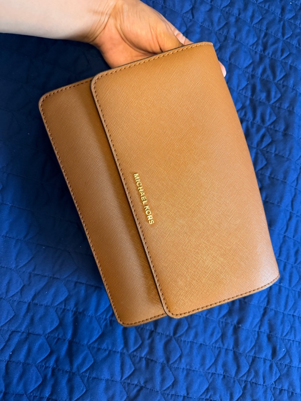 Michael Kors Cognac Saffiano Leather Wallet